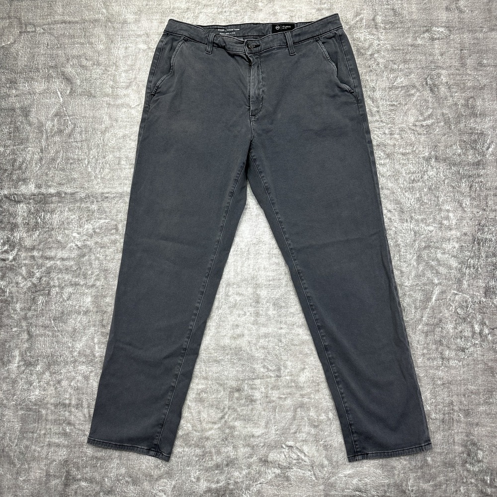AG Adriano Goldschmied Caden Trouser‎ Pants Mens 29 Gray Slim Stretch Italy